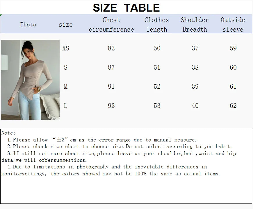 LONG SLEEVE CHIC TOP