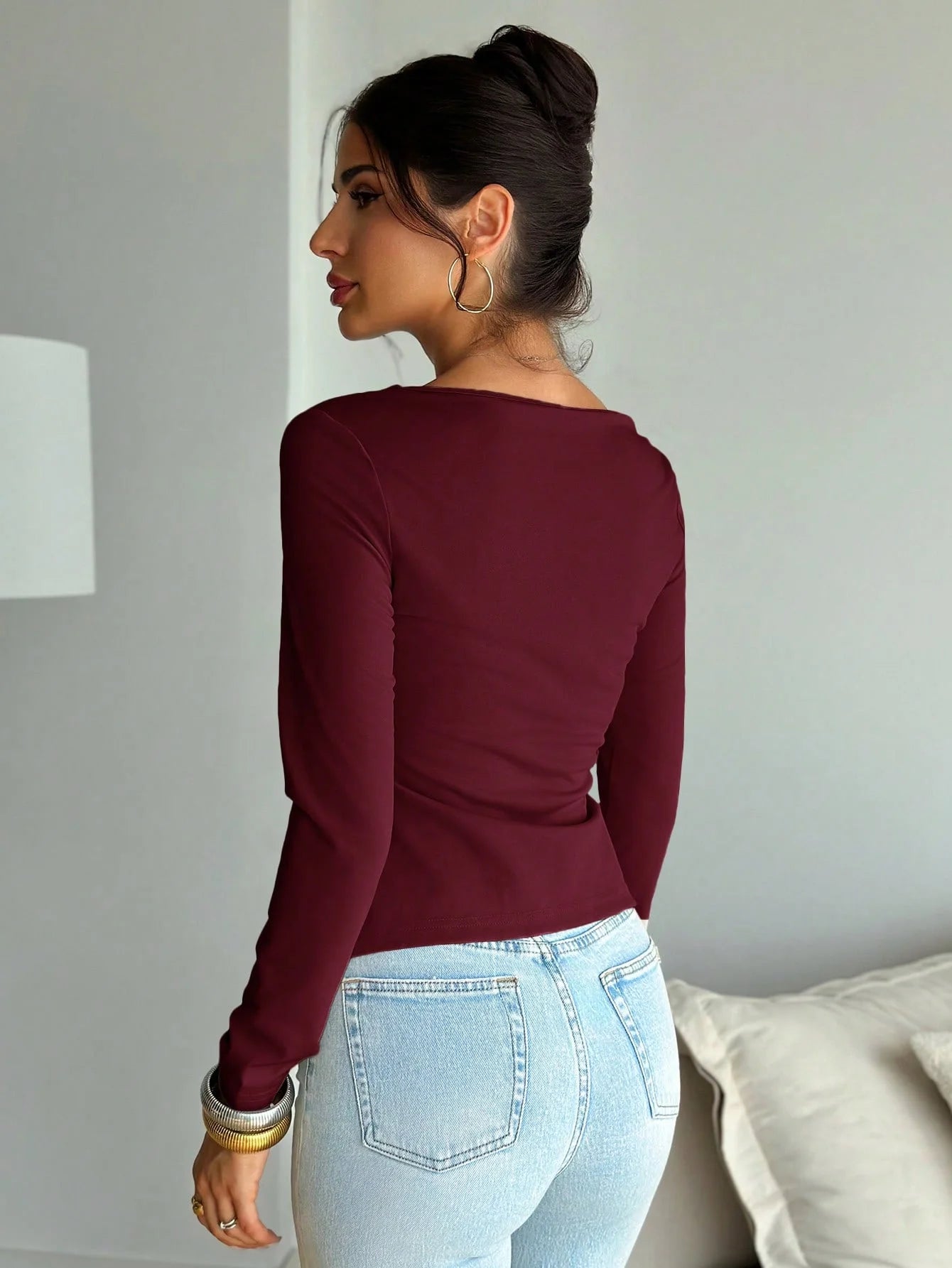 LONG SLEEVE CHIC TOP