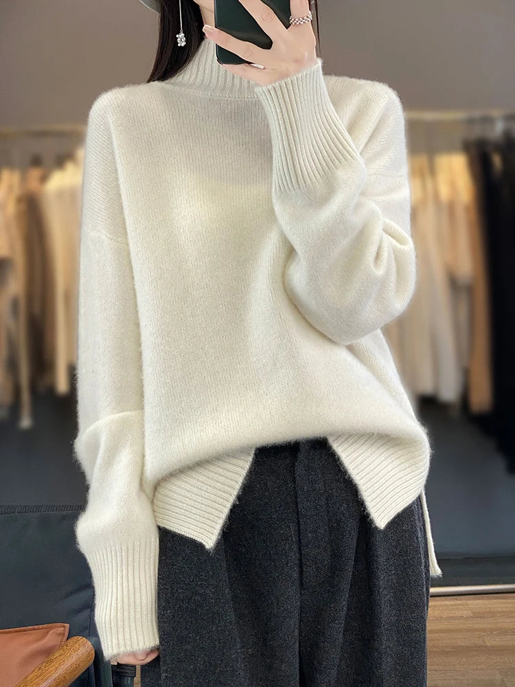 MERINO MOCK SWEATER
