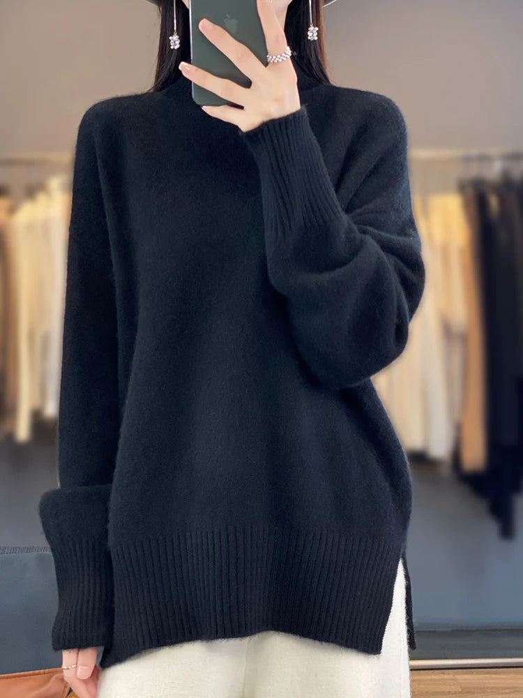 MERINO MOCK SWEATER