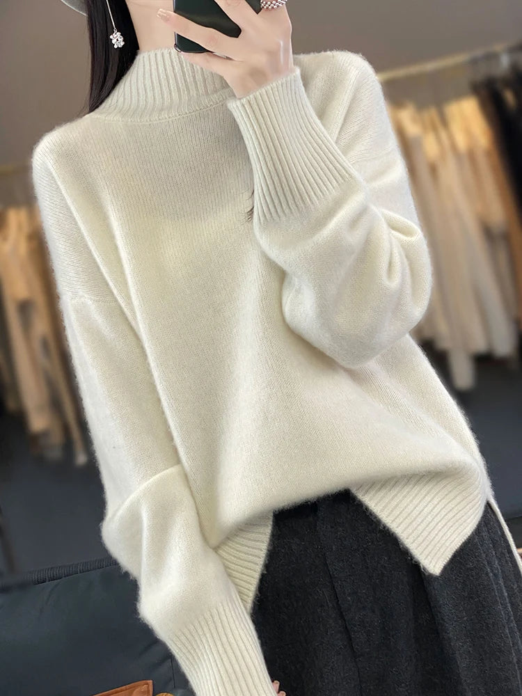 MERINO MOCK SWEATER