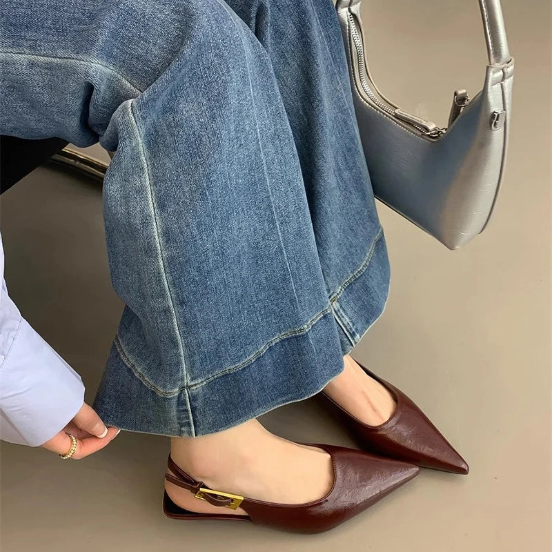 POINTED TOE MULES