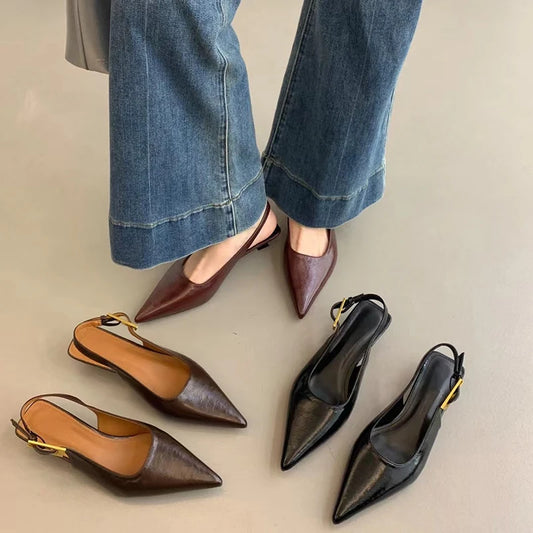 POINTED TOE MULES