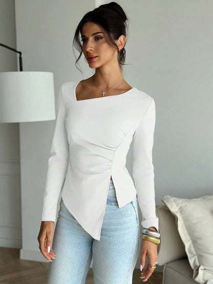 LONG SLEEVE CHIC TOP