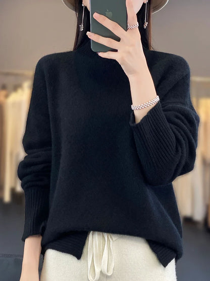 MERINO MOCK SWEATER