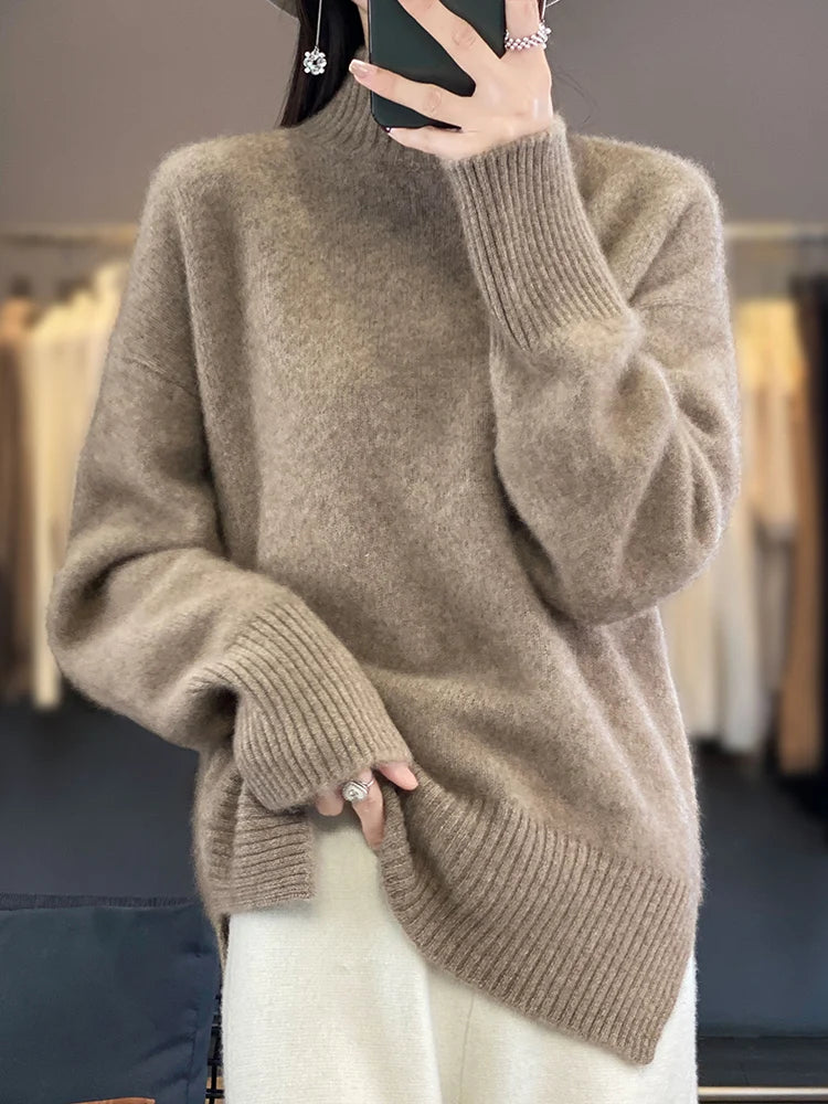 MERINO MOCK SWEATER