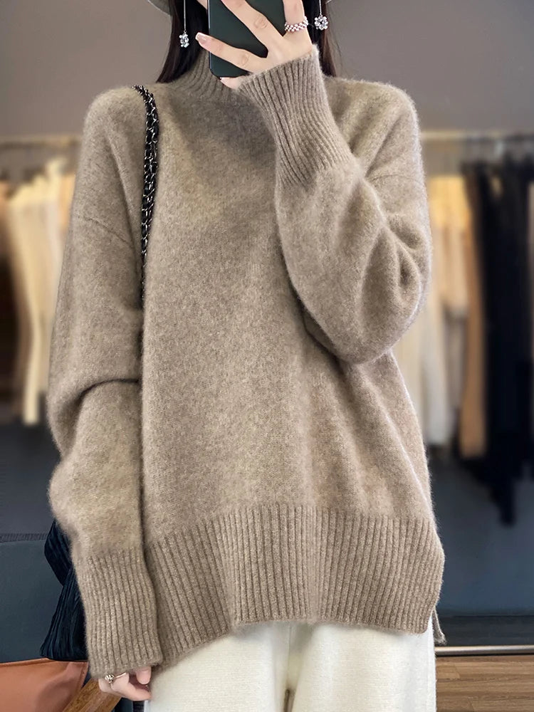 MERINO MOCK SWEATER