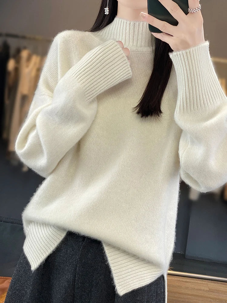 MERINO MOCK SWEATER
